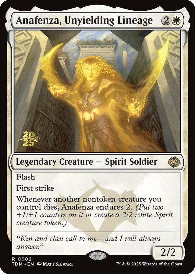 0002 Anafenza, Unyielding Lineage R Prerelease Cards