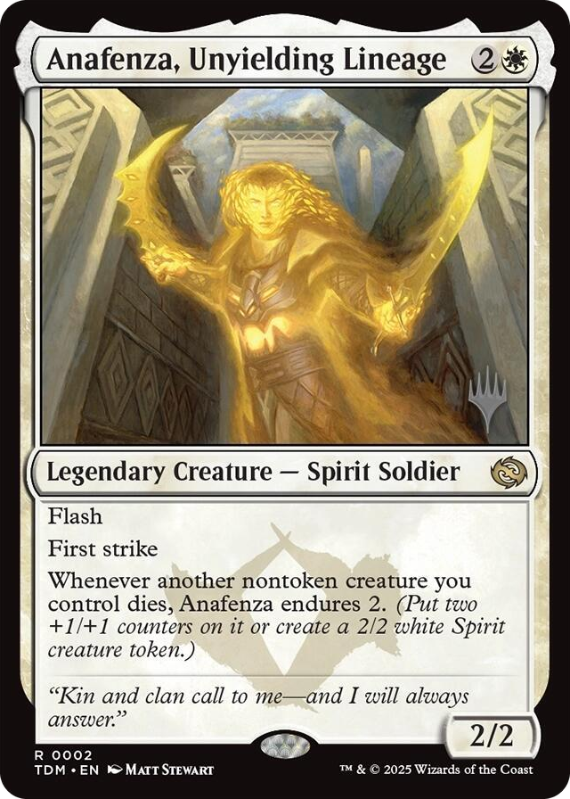 Anafenza, Unyielding Lineage #2 R - Promo Pack: Tarkir: Dragonstorm Pokemon card