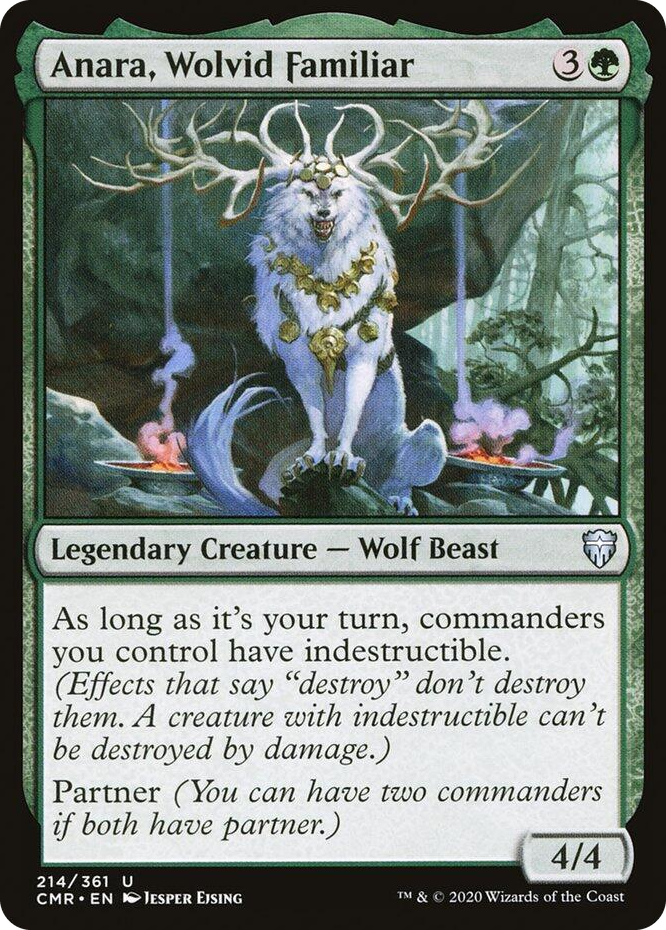 0214 Anara, Wolvid Familiar U Commander Legends