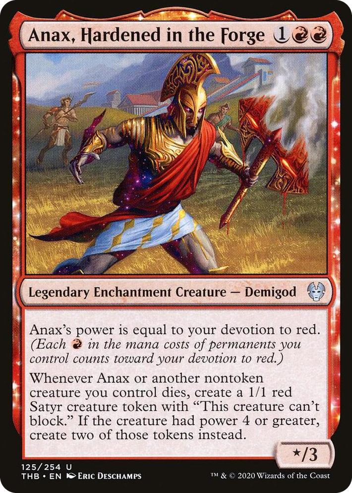 0125 Anax, Hardened in the Forge U Theros Beyond Death