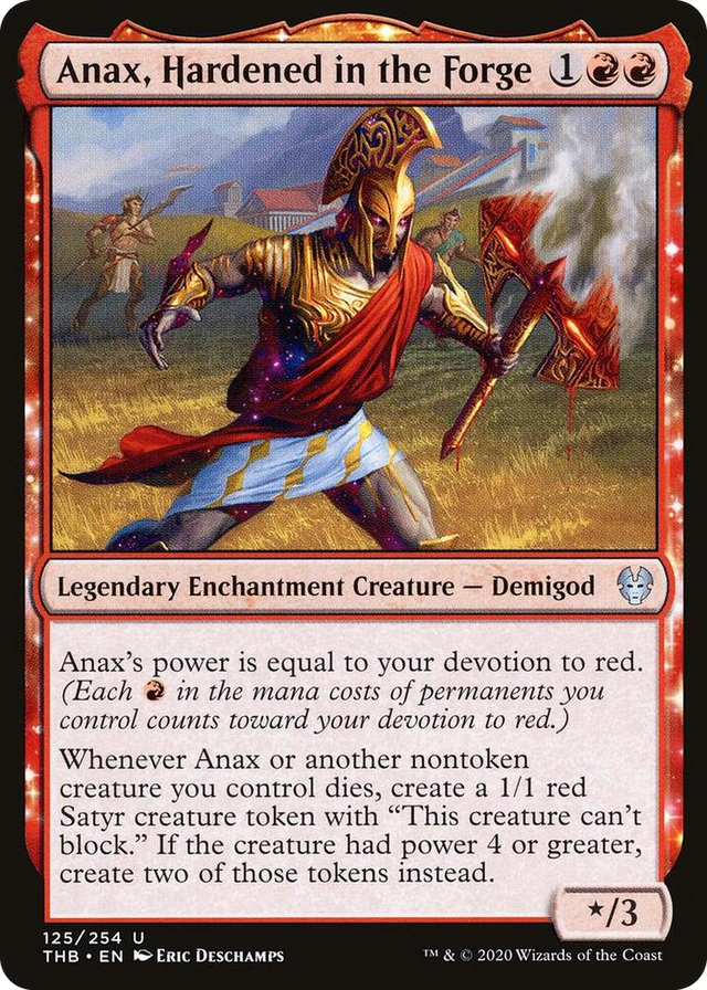 0125 Anax, Hardened in the Forge U Theros Beyond Death