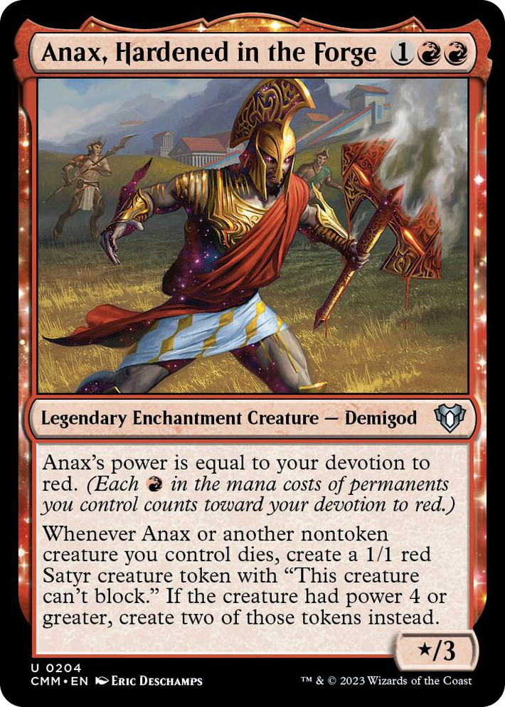0204 Anax, Hardened in the Forge U Commander Masters