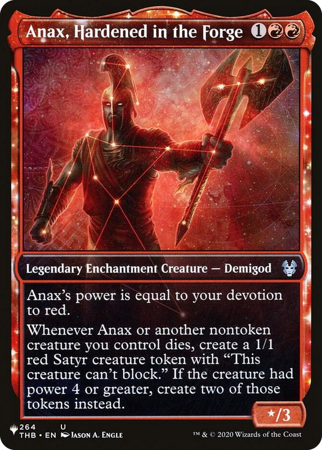0264 Anax, Hardened in the Forge (Showcase) U The List Reprints