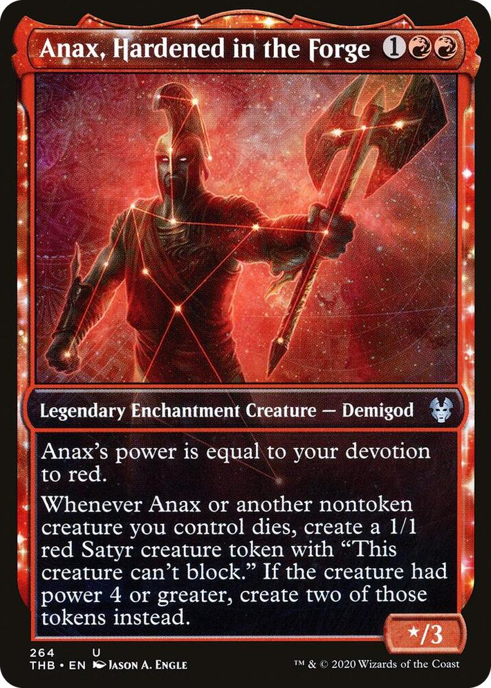 0264 Anax, Hardened in the Forge (Showcase) U Theros Beyond Death