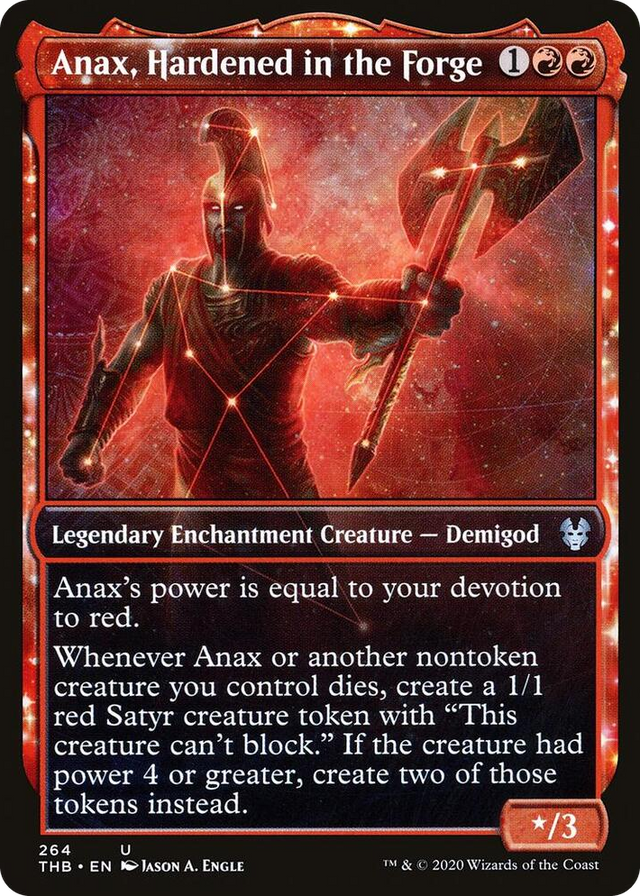 0264 Anax, Hardened in the Forge (Showcase) U Theros Beyond Death