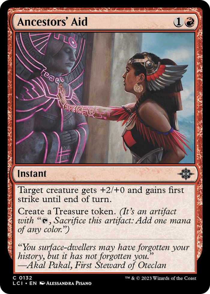 Ancestors' Aid #132 C - The Lost Caverns of Ixalan Pokemon card