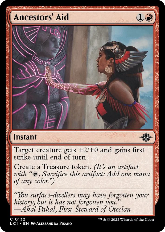 0132 Ancestors' Aid C The Lost Caverns of Ixalan