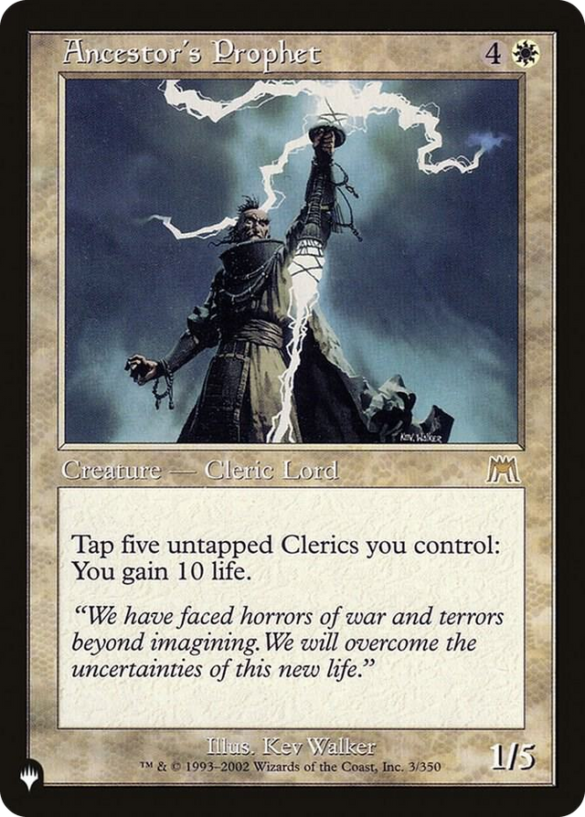 0003 Ancestor's Prophet R The List Reprints