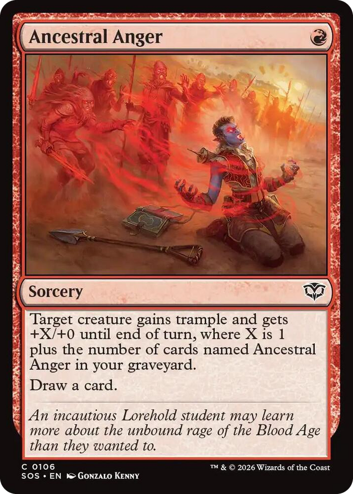 Ancestral Anger #106 C - Secrets of Strixhaven Pokemon card