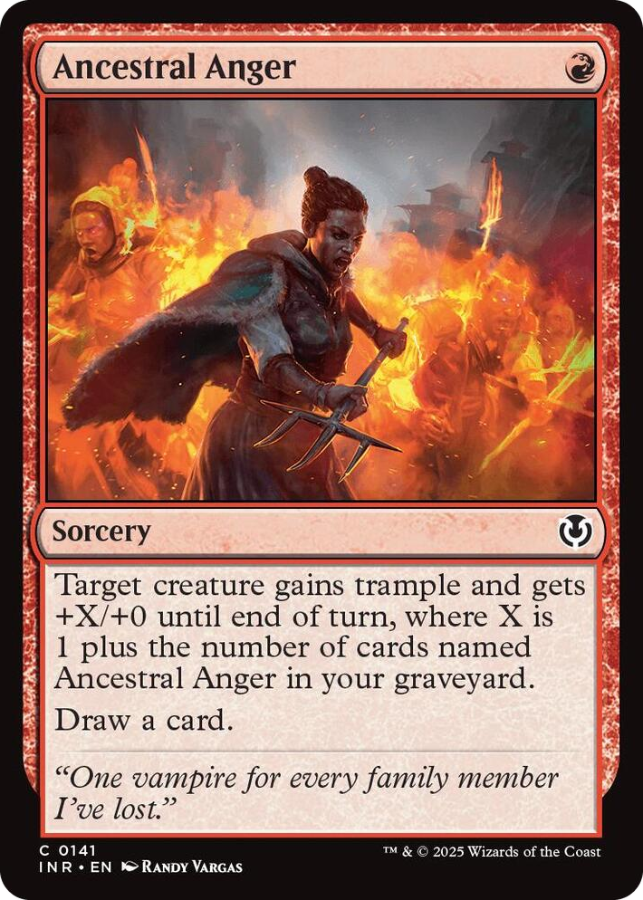 0141 Ancestral Anger C Innistrad Remastered