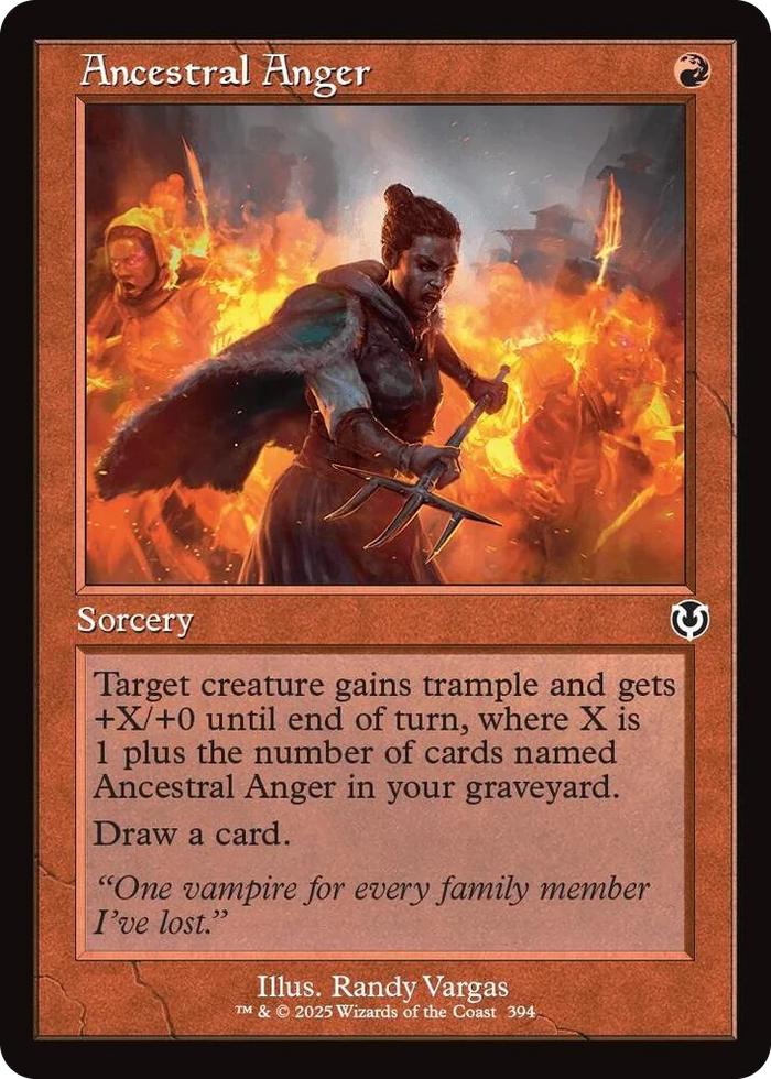 0394 Ancestral Anger (Retro Frame) C Innistrad Remastered