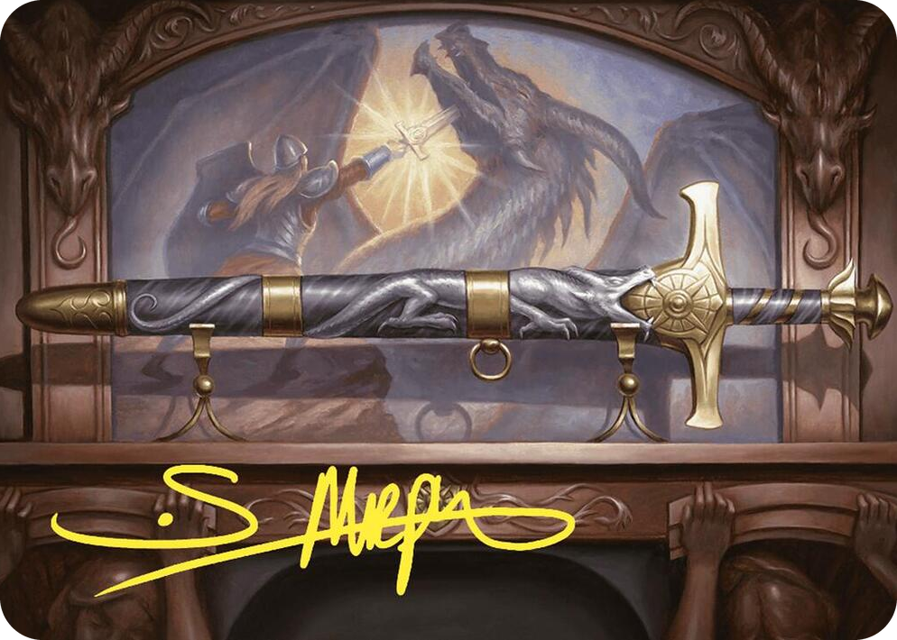 0001 Ancestral Blade Art Card (Gold-Stamped Signature) S Art Series: Commander Masters