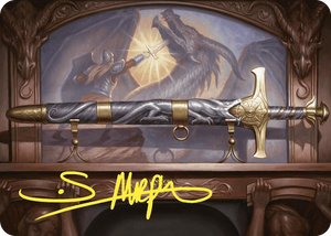 0001 Ancestral Blade Art Card (Gold-Stamped Signature) S Art Series: Commander Masters