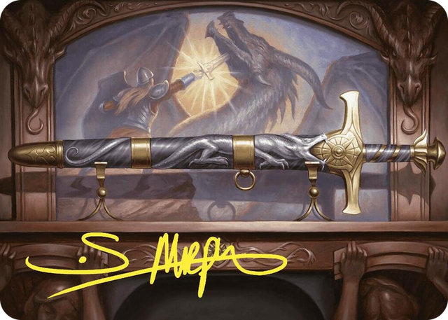 0001 Ancestral Blade Art Card (Gold-Stamped Signature) S Art Series: Commander Masters
