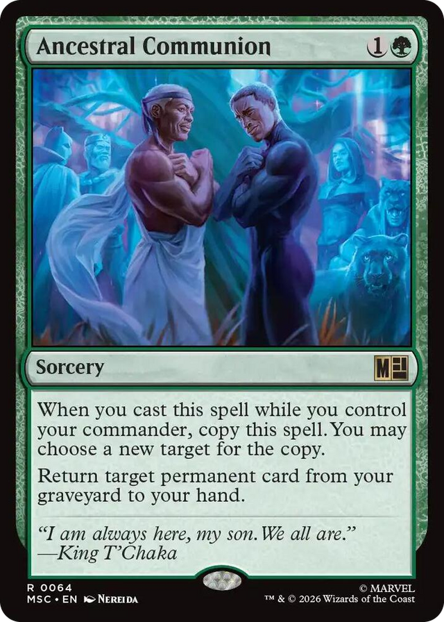 0064 Ancestral Communion R Commander: Marvel Super Heroes
