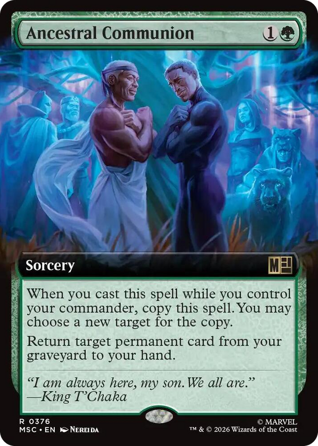 0376 Ancestral Communion (Extended Art) R Commander: Marvel Super Heroes