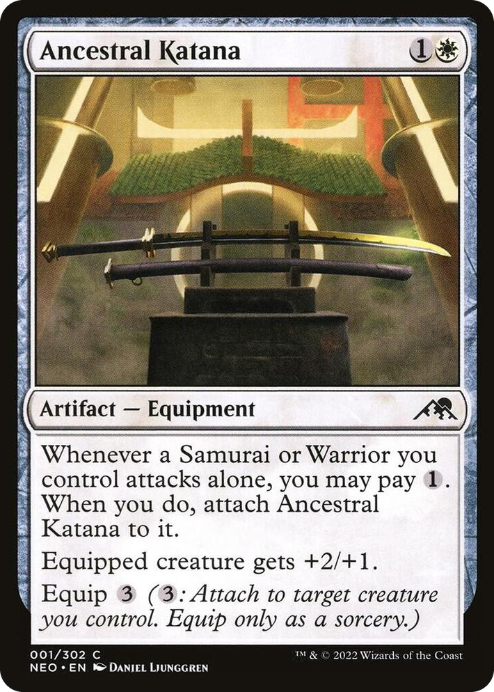 0001 Ancestral Katana C Kamigawa: Neon Dynasty