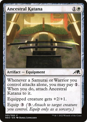 0001 Ancestral Katana C Kamigawa: Neon Dynasty