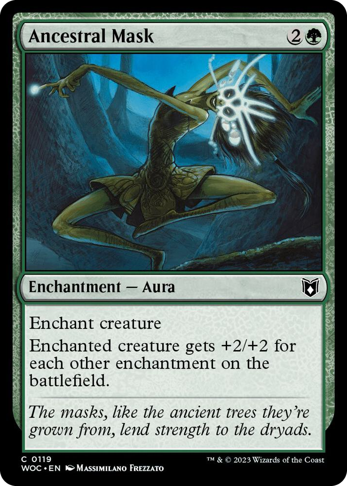 0119 Ancestral Mask C Commander: Wilds of Eldraine