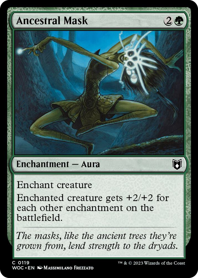 0119 Ancestral Mask C Commander: Wilds of Eldraine