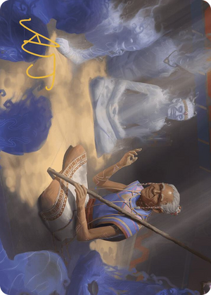 0009 Ancestral Reminiscence Art Card (Gold-Stamped Signature) S Art Series: The Lost Caverns of Ixalan