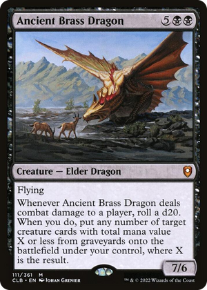 0111 Ancient Brass Dragon M Commander Legends: Battle for Baldur's Gate