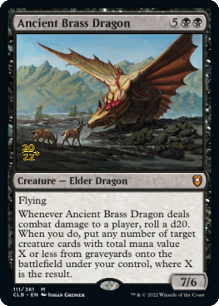 Ancient Brass Dragon #111 M - Prerelease Cards Pokemon card