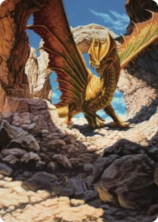 0002 Ancient Brass Dragon Art Card (2/81) S Art Series: Commander Legends: Battle for Baldur's Gate
