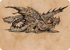 0049 Ancient Brass Dragon Art Card (49/81) S Art Series: Commander Legends: Battle for Baldur's Gate
