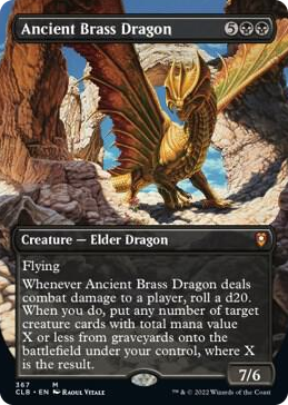 0367 Ancient Brass Dragon (Borderless) M Commander Legends: Battle for Baldur's Gate