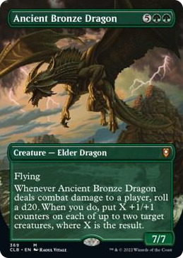 0369 Ancient Bronze Dragon (Borderless) M Commander Legends: Battle for Baldur's Gate