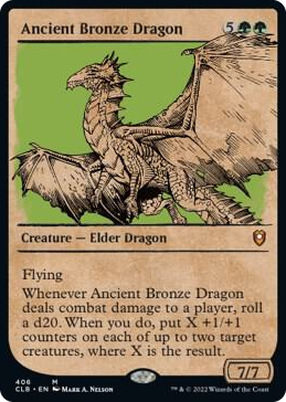 0406 Ancient Bronze Dragon (Showcase) M Commander Legends: Battle for Baldur's Gate