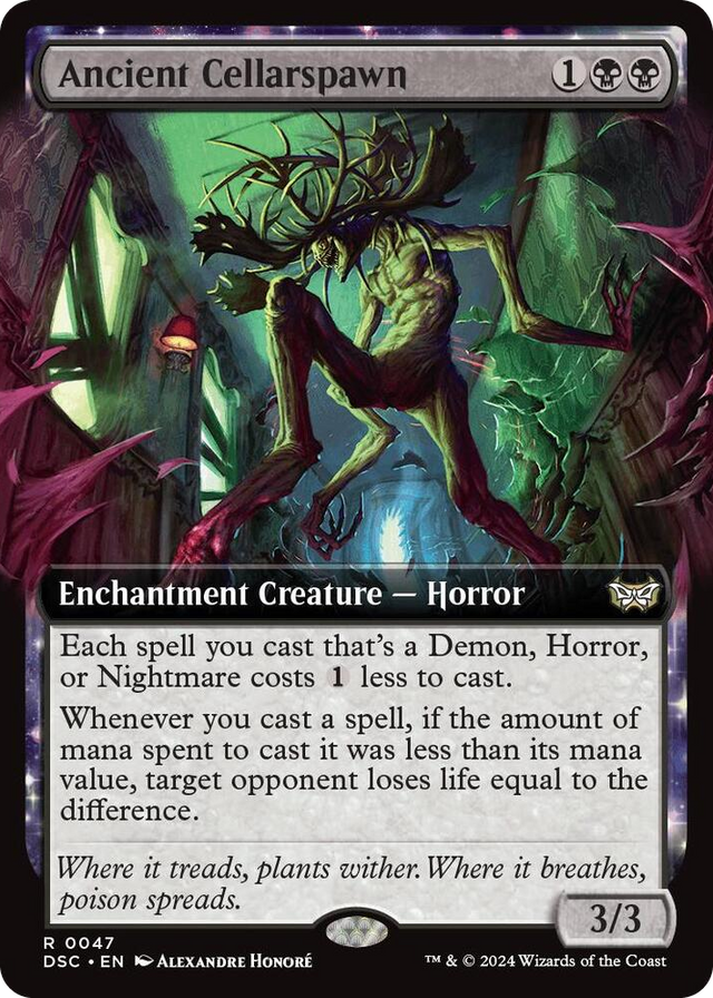 0047 Ancient Cellarspawn (Extended Art) R Commander: Duskmourn: House of Horror