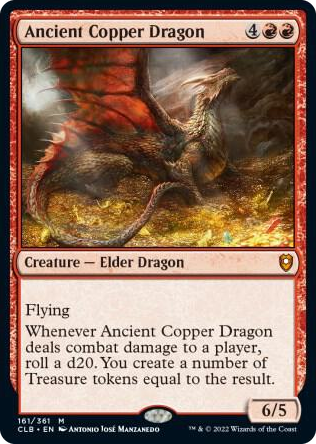 0161 Ancient Copper Dragon M Commander Legends: Battle for Baldur's Gate