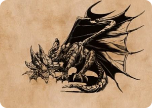 0052 Ancient Copper Dragon Art Card (52/81) S Art Series: Commander Legends: Battle for Baldur's Gate