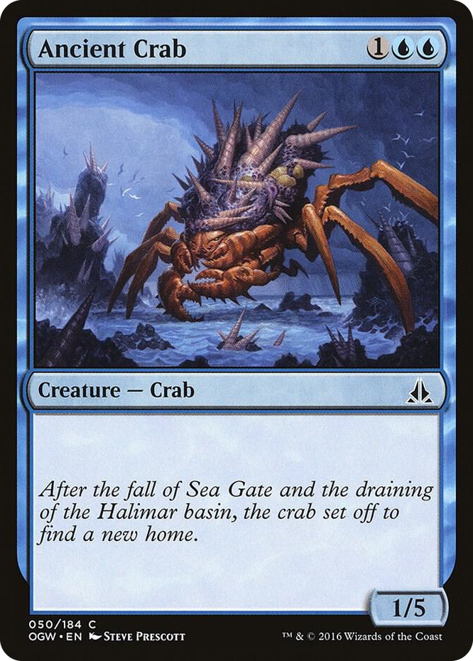 Ancient Crab #50 C - Oath of the Gatewatch Pokemon card
