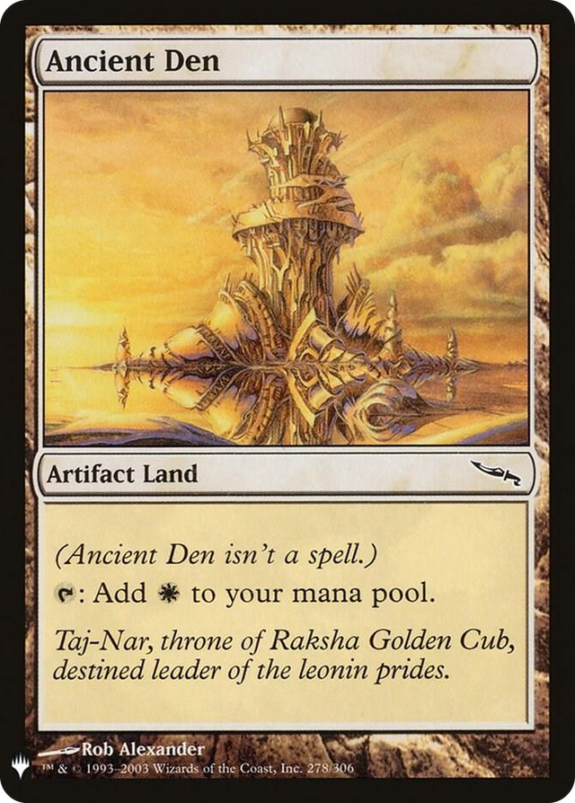 0278 Ancient Den C The List Reprints