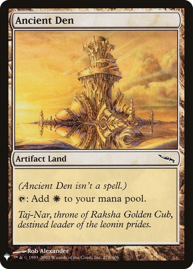 Ancient Den #278 C - The List Reprints Pokemon card