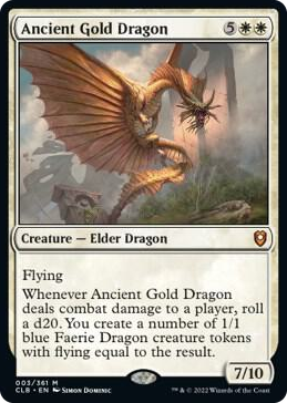 0003 Ancient Gold Dragon M Commander Legends: Battle for Baldur's Gate