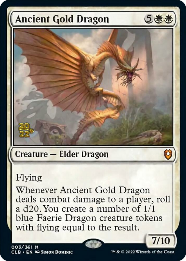 0003 Ancient Gold Dragon M Prerelease Cards