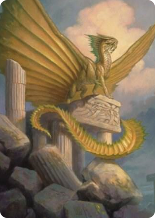 0005 Ancient Gold Dragon Art Card (5/81) S Art Series: Commander Legends: Battle for Baldur's Gate