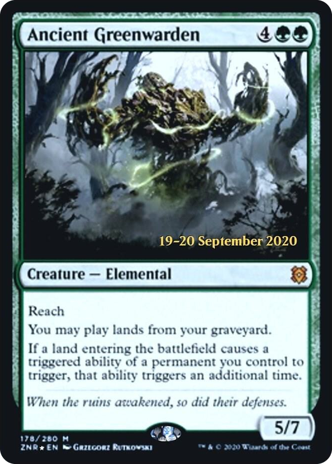 Ancient Greenwarden #178 M - Prerelease Cards Pokemon card