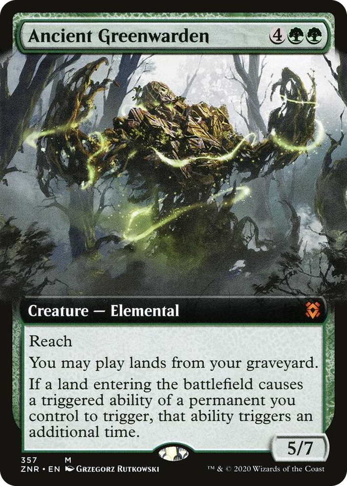 0357 Ancient Greenwarden (Extended Art) M Zendikar Rising