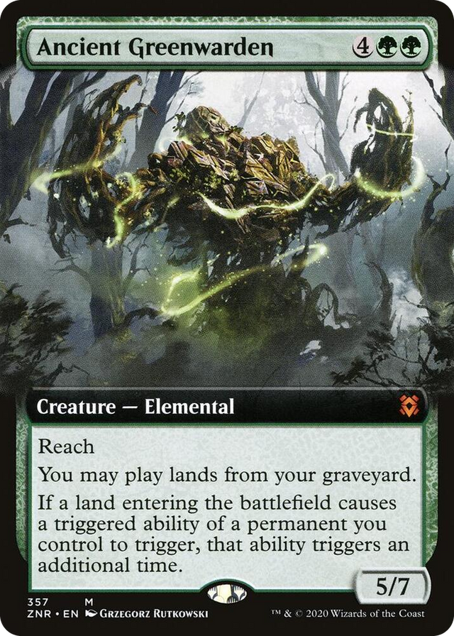 0357 Ancient Greenwarden (Extended Art) M Zendikar Rising