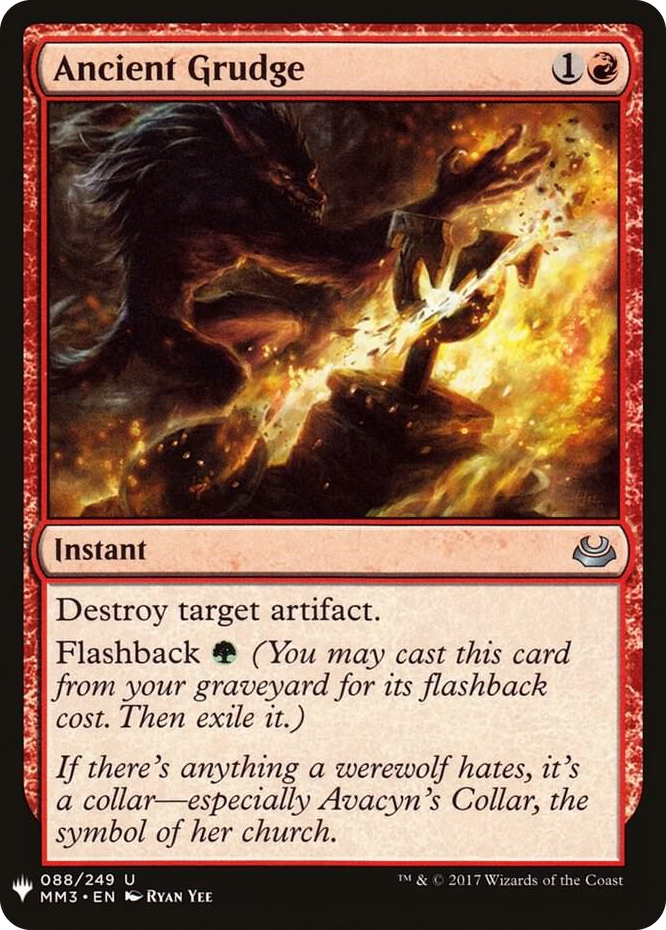 0088 Ancient Grudge U The List Reprints