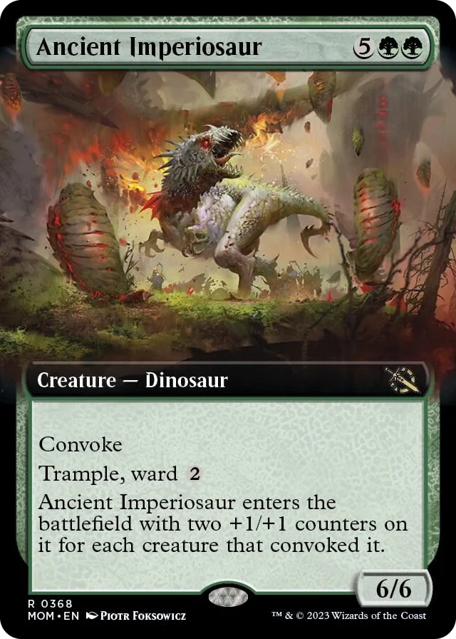 0368 Ancient Imperiosaur (Extended Art) R March of the Machine