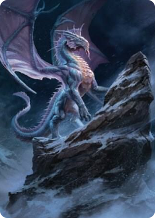 0006 Ancient Silver Dragon Art Card (6/81) S Art Series: Commander Legends: Battle for Baldur's Gate
