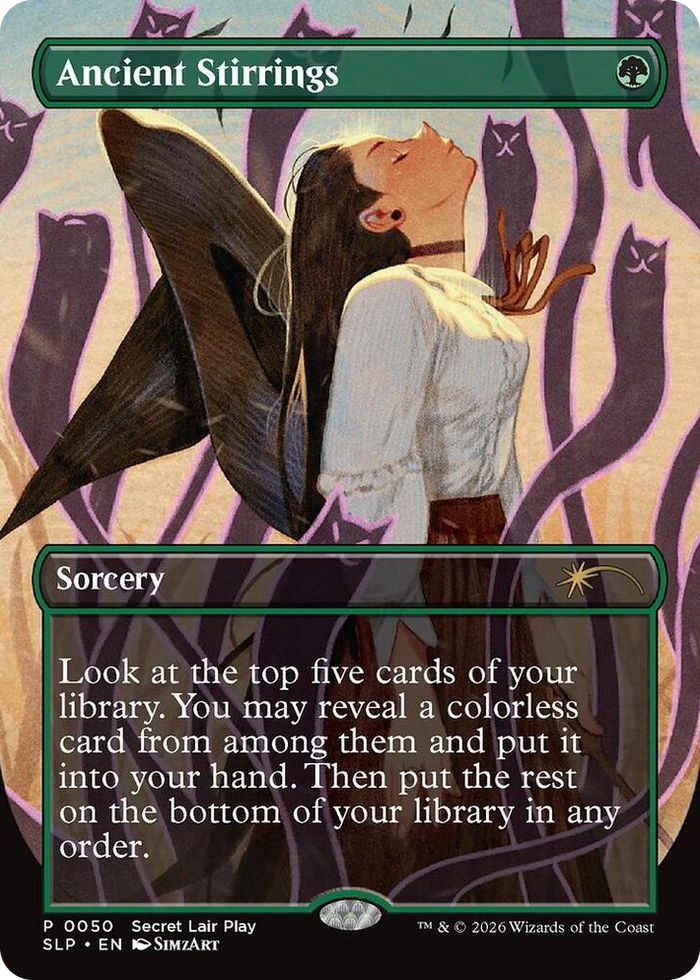 Ancient Stirrings #50 P - Secret Lair Showdown Pokemon card