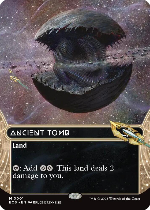 0001 Ancient Tomb (0001) (Borderless) M Edge of Eternities: Stellar Sights