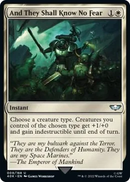 0009 And They Shall Know No Fear (Surge Foil) U Universes Beyond: Warhammer 40,000